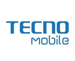 tecno marca logo teléfono símbolo diseño chino móvil vector ilustración