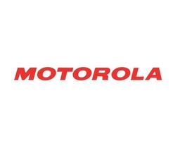 Motorola Brand Logo Phone Symbol Name Red Design Usa Mobile Vector Illustration