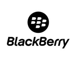 BlackBerry Logo Brand Phone Symbol With Name Black Design Canada Mobile Vector Illustration