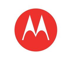 Motorola Brand Logo Phone Symbol Red Design Usa Mobile Vector Illustration