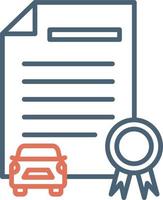 Driving Test Vector Icon