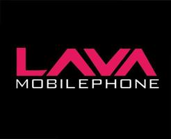 Lava Brand Logo Phone Symbol Design India Mobile Vector Illustration With Black Background