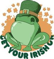 Frog Animal St Patricks Ger Your Irish On tote bag 2023 design vector
