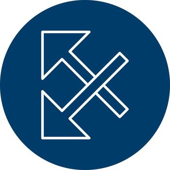 intersecarse vector icono