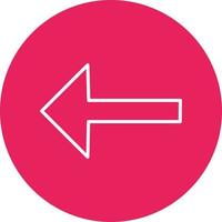 Left Arrow Vector Icon