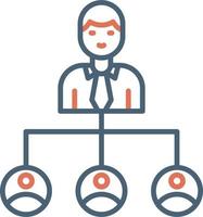 Work Distribution Vector Icon