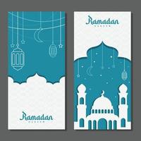 modelo Ramadán kareem ilustración, prima vector fondo, bandera, saludo tarjeta etc.
