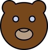 Chocolatey Bear Vector Icon