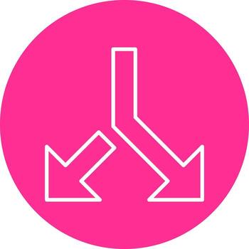 división vector icono