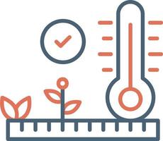 icono de vector de control de temperatura