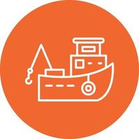 Fishing Boat Vector Icon