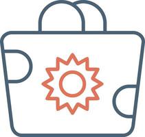 Beach Bag Vector Icon