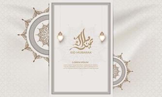 eid mubarak background with mandala for background, greeting card , poster vector