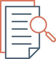 Paper Search Vector Icon