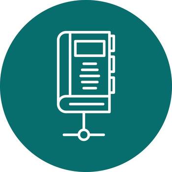 Database Book Vector Icon