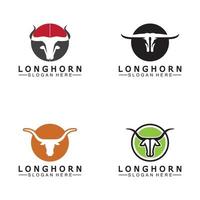 Long horn logo template vector illustration design