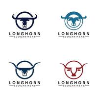 Long horn logo template vector illustration design