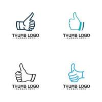 Thumb up concept logo template.Good symbol for your web site design, logo, app,Vector illustration. vector