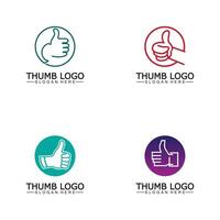 Thumb up concept logo template.Good symbol for your web site design, logo, app,Vector illustration. vector