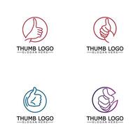 Thumb up concept logo template.Good symbol for your web site design, logo, app,Vector illustration. vector