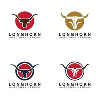 Long horn logo template vector illustration design