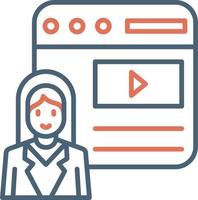 Blogger Vector Icon