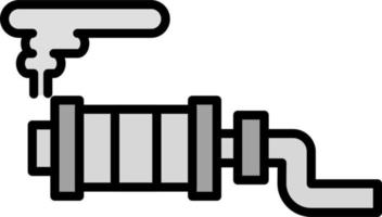 Exhaust Pipe Vector Icon