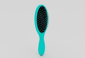 Hair Brush minimal 3d illustration on white background. photo