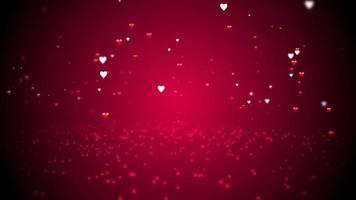 heart particle animated background video