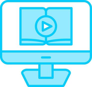icono de vector de tutorial