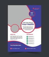 Medical health flyer Template Free Vector