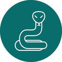 icono de vector de serpiente