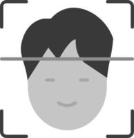 Face Recognition Vector Icon