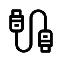 USB cable icono para tu sitio web, móvil, presentación, y logo diseño. vector