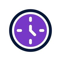 icono de reloj para su sitio web, móvil, presentación y diseño de logotipo. vector