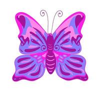 Abstract butterfly, colorful vector illustration, bright patterns