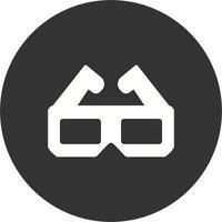 icono de vector de gafas 3d