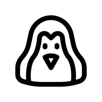 penguin icon for your website design, logo, app, UI. vector