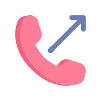 outcoming call icon for your website design, logo, app, UI. vector