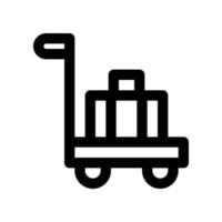 trolley icon for your website, mobile, presentation, and logo design. vector