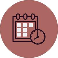 Date and Time Vector Icon