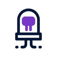 led diode icon for your website, mobile, presentation, and logo design. vector