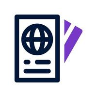 passport icon for your website, mobile, presentation, and logo design. vector