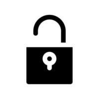 unlock icon for your website design, logo, app, UI. vector