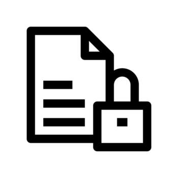 lock file icon for your website design, logo, app, UI. vector