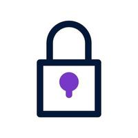 lock icon for your website design, logo, app, UI. vector