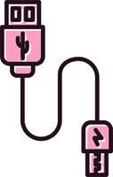 Usb cable Vector Icon