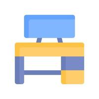 desk icon for your website design, logo, app, UI. vector