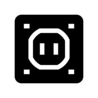 socket icon for your website, mobile, presentation, and logo design. vector