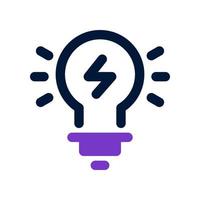 bulb icon for your website, mobile, presentation, and logo design. vector